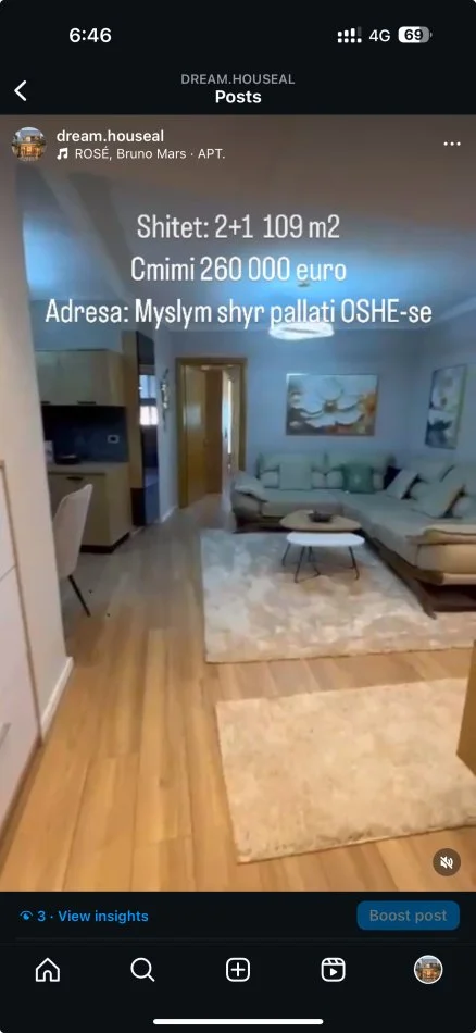 Tirane, shes apartament Kati 7, 109 m² (Myslym Shyr)