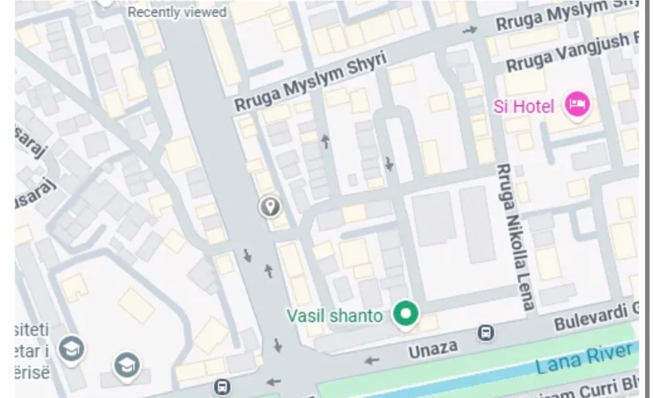 Tirane, jepet me qera studio Kati 0, 33 m² (Rruga myslym shyri)