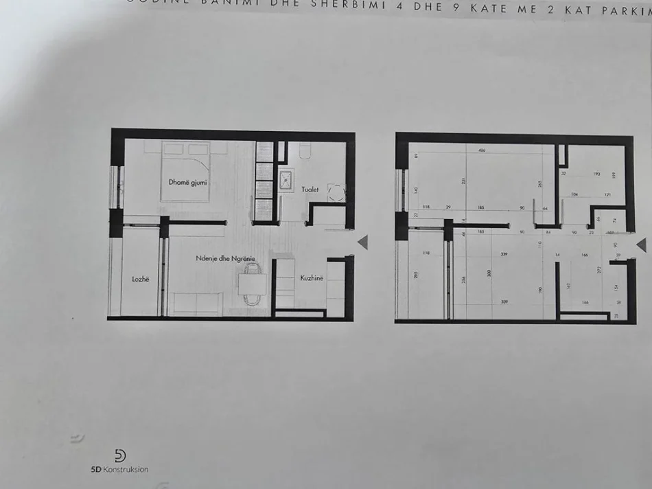 Tirane, shes apartament 1+1+Aneks+Ballkon Kati 8, 59 m² 100.300 € 