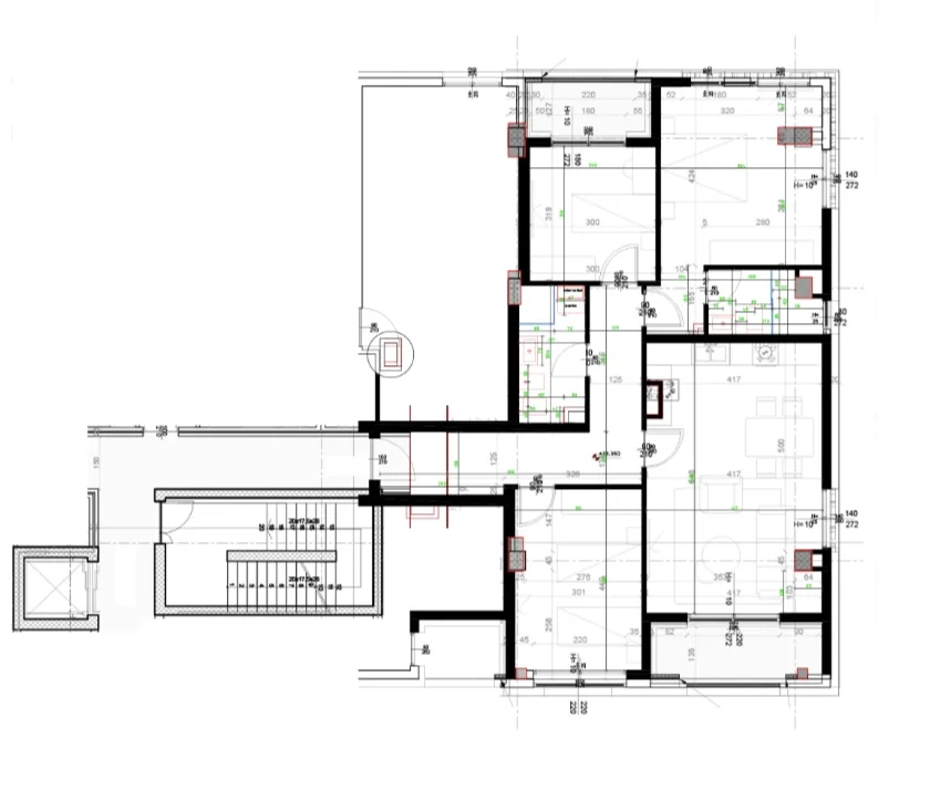 Tirane, shitet apartament 3+1 Kati 7, 140 m² 334.000 € (Rruga Kavajes)