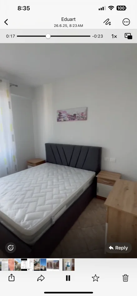 Tirane, jepet me qera apartament 1+1+Ballkon Kati 1, 60 m² 