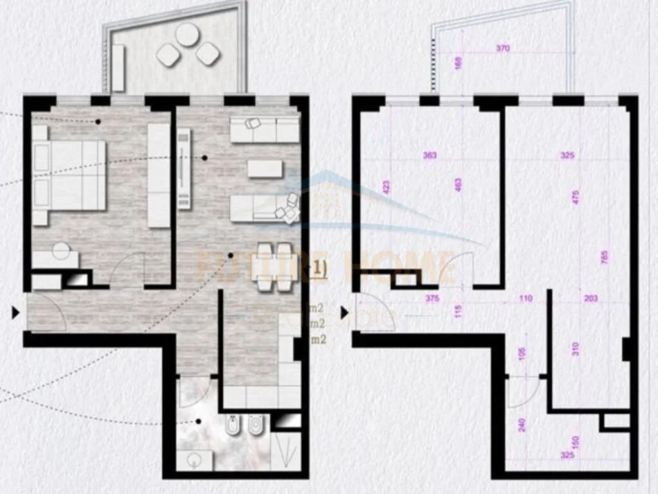 Tirane, shitet apartament 1+1+Ballkon Kati 8, 78 m² 124.800 € (Don bosko)