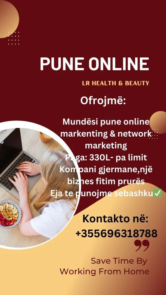 Tirane, ofroj Pune online 1.000 €
