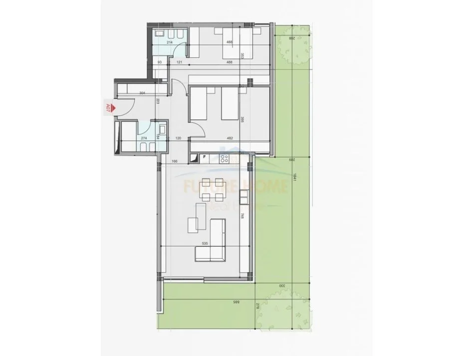 Tirane, shitet apartament 2+1 Kati 1, 126 m² 269.350 € (Crystal Lake Residence, Farke)
