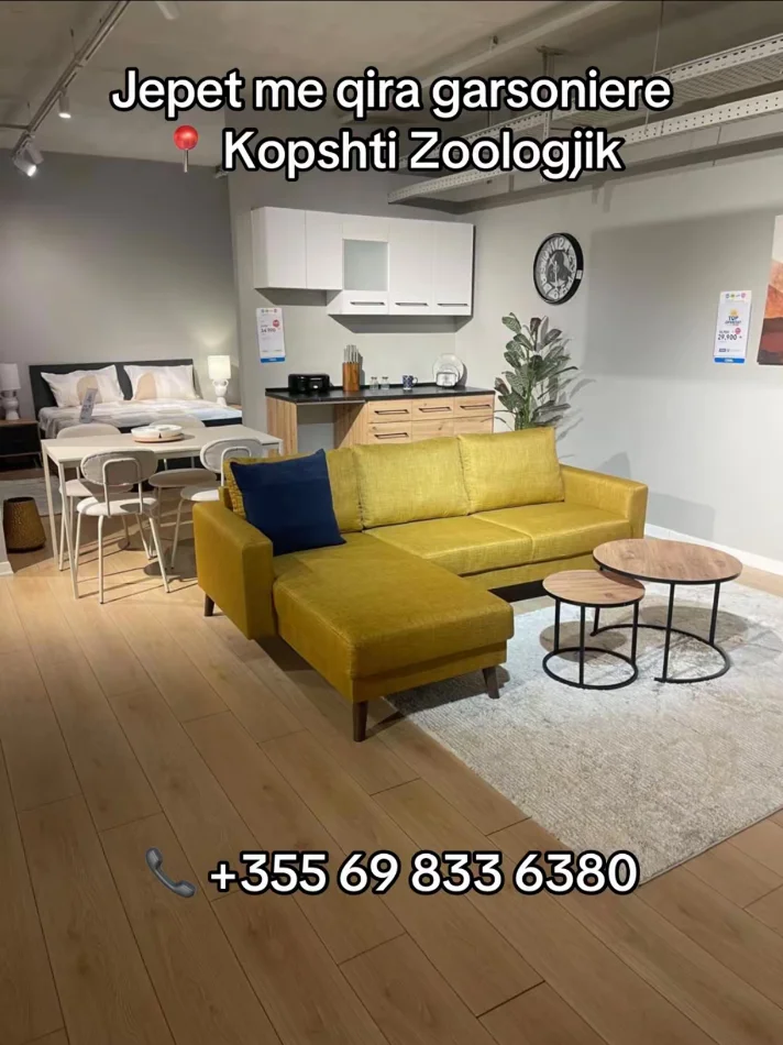 Tirane, jepet me qera garsoniere Kati 2, 350 € (Kopshti Zoologjik)