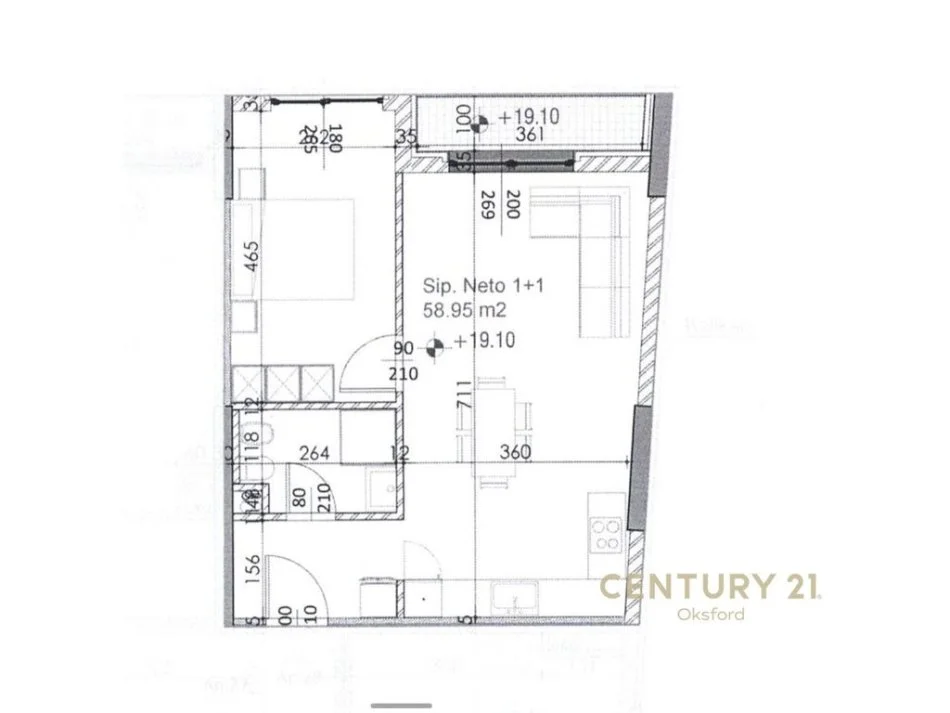 Tirane, shitet apartament 1+1 Kati 5, 68 m² 112.600 € (Fusha Aciacionit)