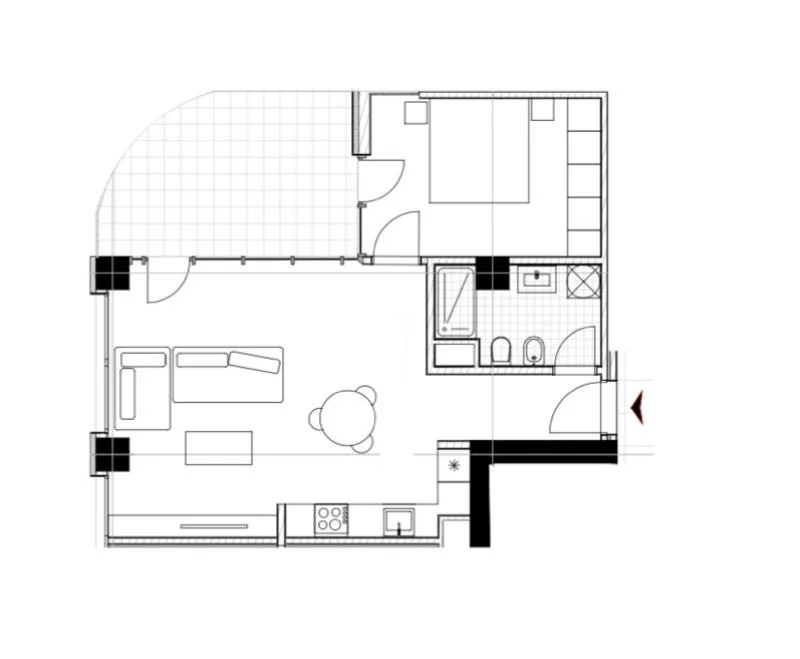 Tirane, shitet apartament 1+1 , 84 m² (RiverPark Residence)