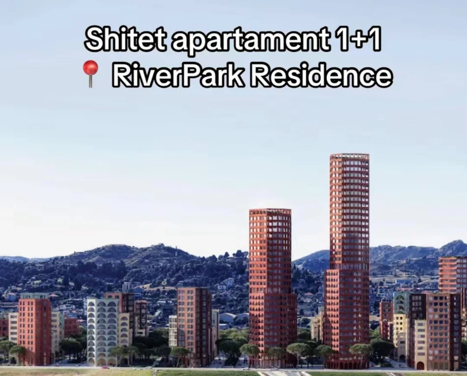 Tirane, shitet apartament 1+1 , 84 m² (RiverPark Residence)