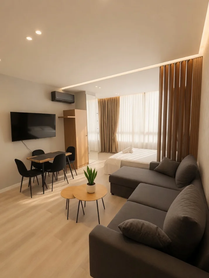 Durres, jap me qera garsonier 1+1 Kati 5, 37 m² 50 € (Rruga fan noli pran Miami2)