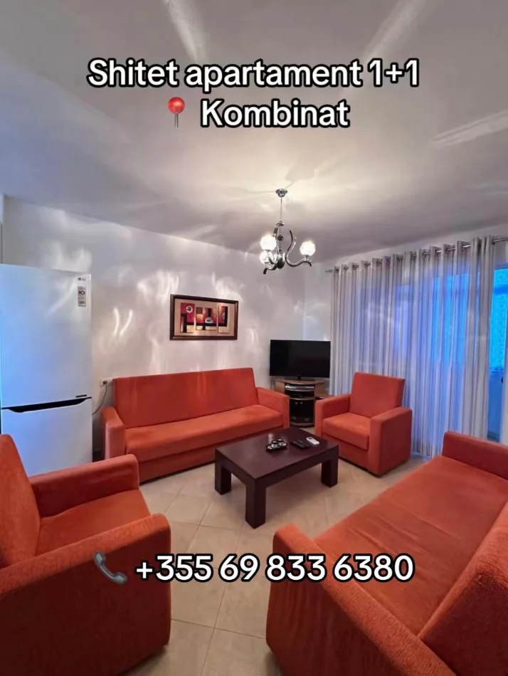 Tirane, shitet apartament 1+1 Kati 3, 59 m² 82.000 € (Kombinat)