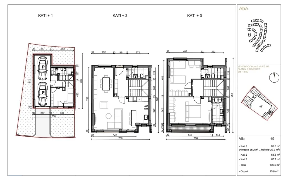 Tirane, jepet me qera Vile 3 Katshe , 195 m² 1.100 € (Residenca Aba)