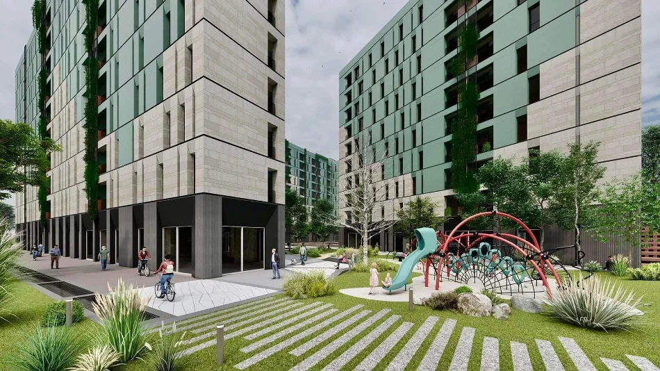 Tirane, shitet apartament 1+1+Ballkon , 85 m² (RiverSide Residences, Rruga e Kavajes)