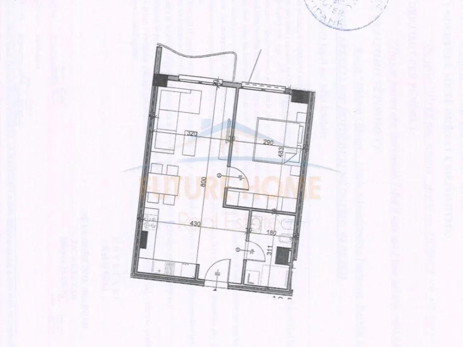 Tirane, shitet apartament 1+1 Kati 5, 69 m² 75.570 € (Aluna , paskuqan)