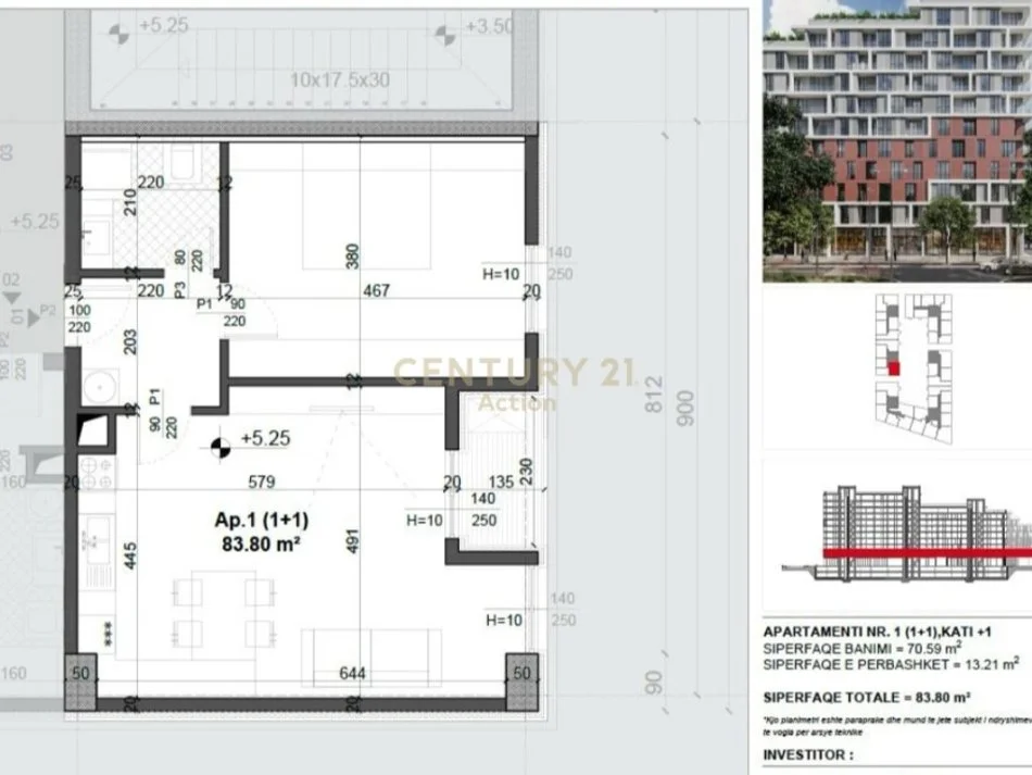 Tirane, shitet apartament 1+1 Kati 1, 84 m² 123.000 € (Meis Garden)