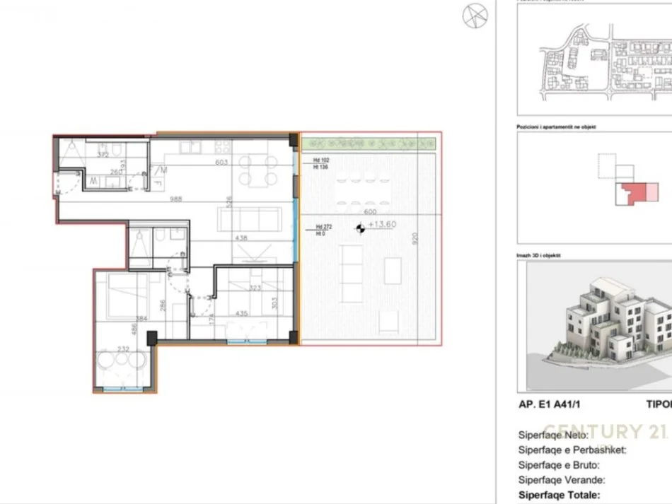 Vlore, shitet apartament 2+1 Kati 4, 105 m² 369.208 € (Drimadhes, Dhermi)