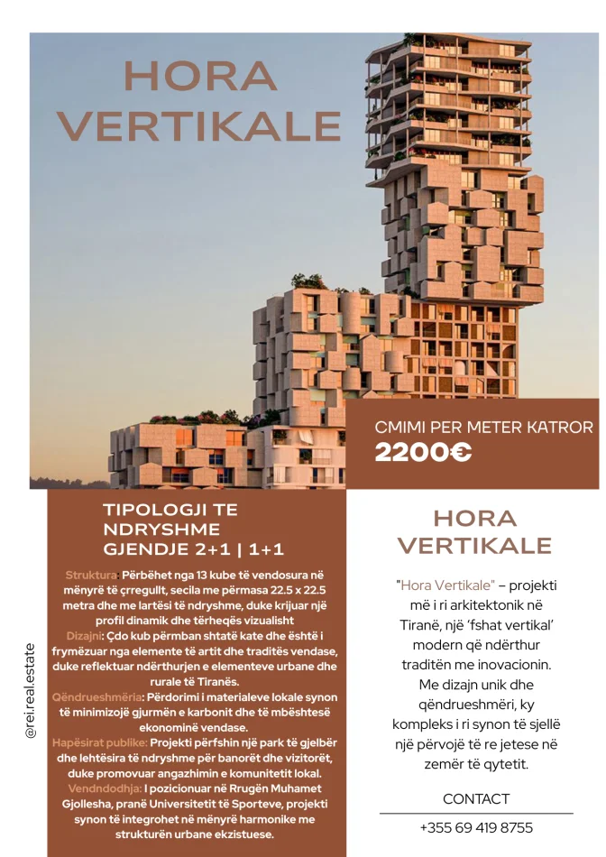 Tirane, shitet , (Hora Vertikale, Muhamet Gjollesha)