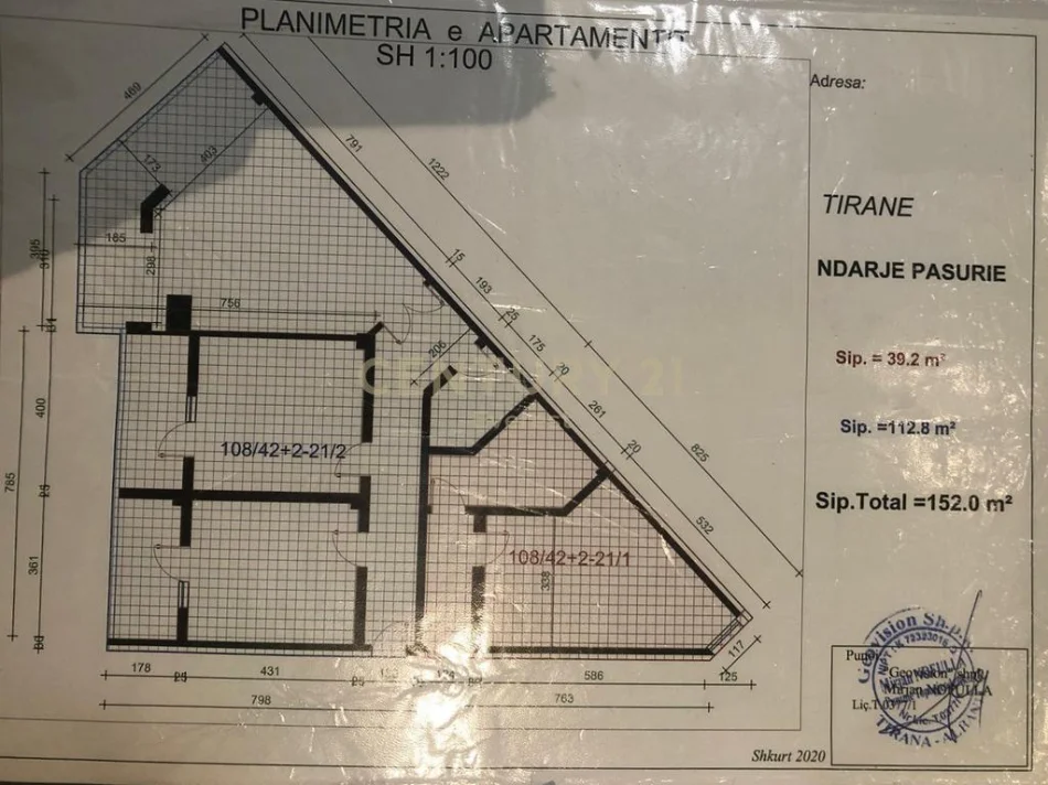 Tirane, shes apartament 3+1+Aneks+Ballkon Kati 6, 157 m² 267.000 € (Rrapi hekali)