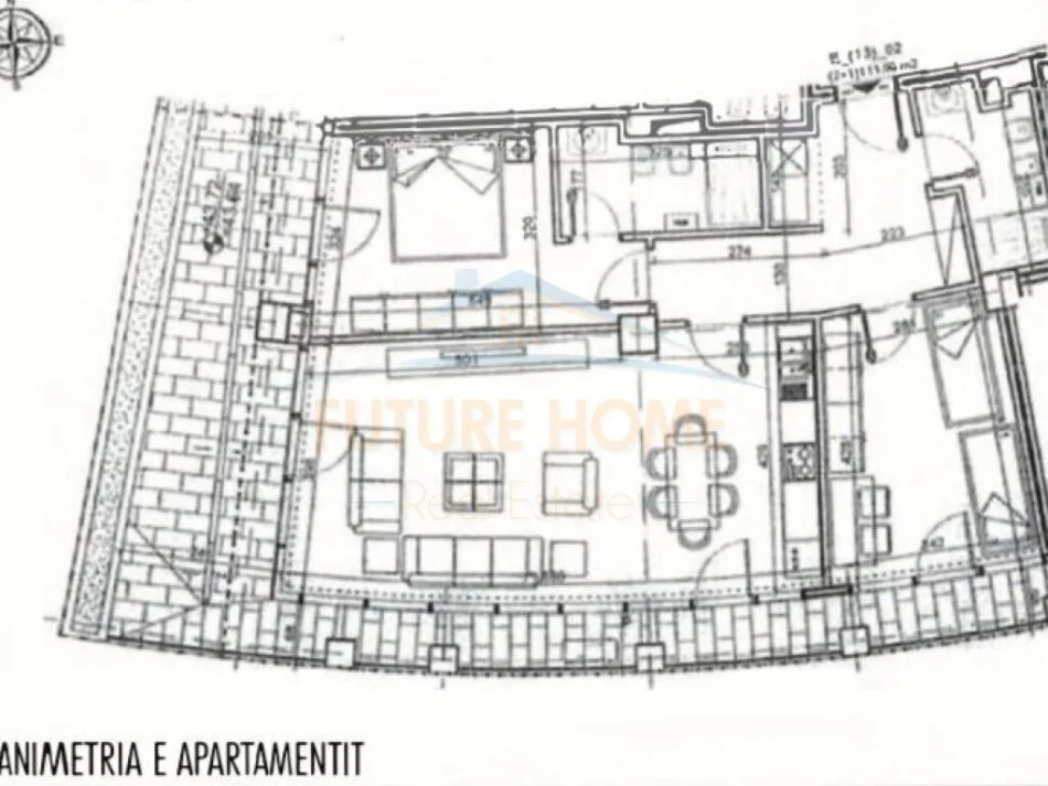 Tirane, shitet apartament 2+1+Ballkon Kati 13, 131 m² 445.000 € (Lake View)