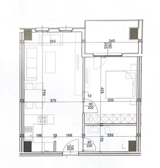 Tirane, shitet apartament 1+1 Kati 8, 75 m² 120.000 € (Rruga Dritan Hoxha)