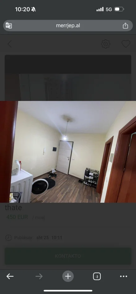 Tirane, jepet me qera apartament 1+1 , 70 m² 450 €