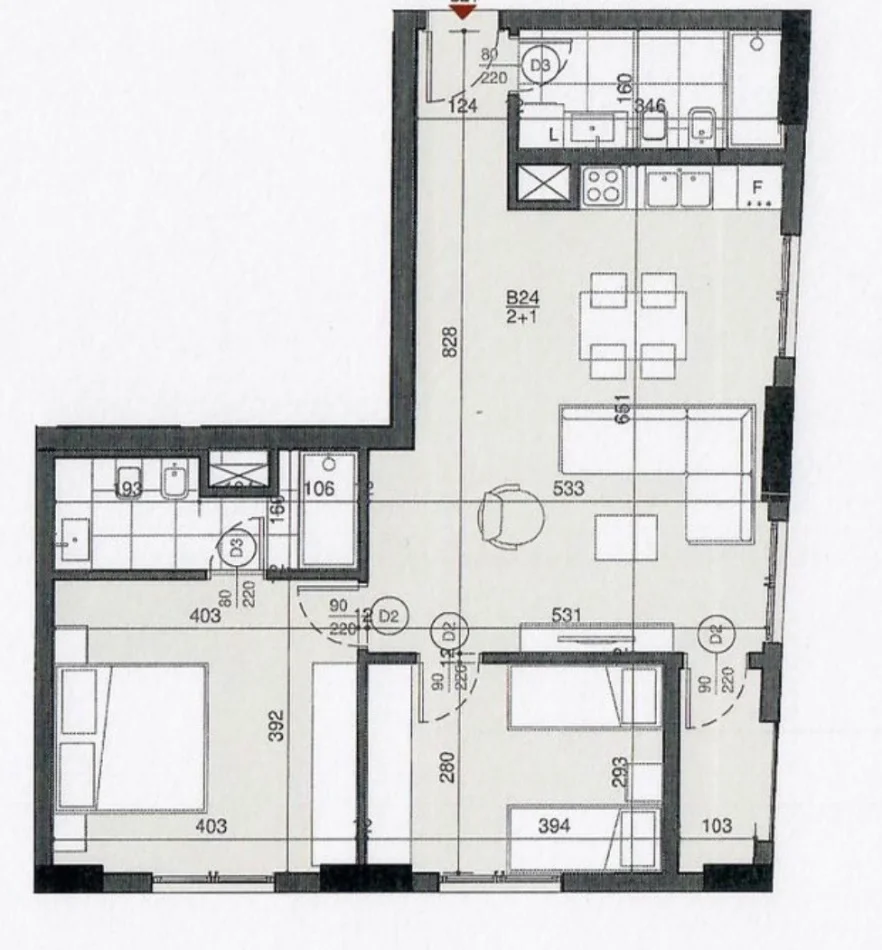 Tirane, shitet apartament 2+1+Ballkon , 103 m² 242.000 € (Rruga Siri Kodra)