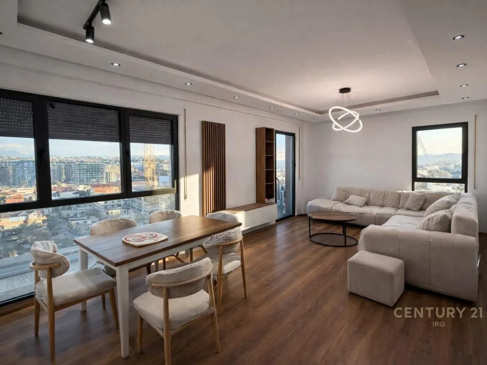 Tirane, jepet me qera apartament 1+1 Kati 8, 109 m² 700 € (Profarma)