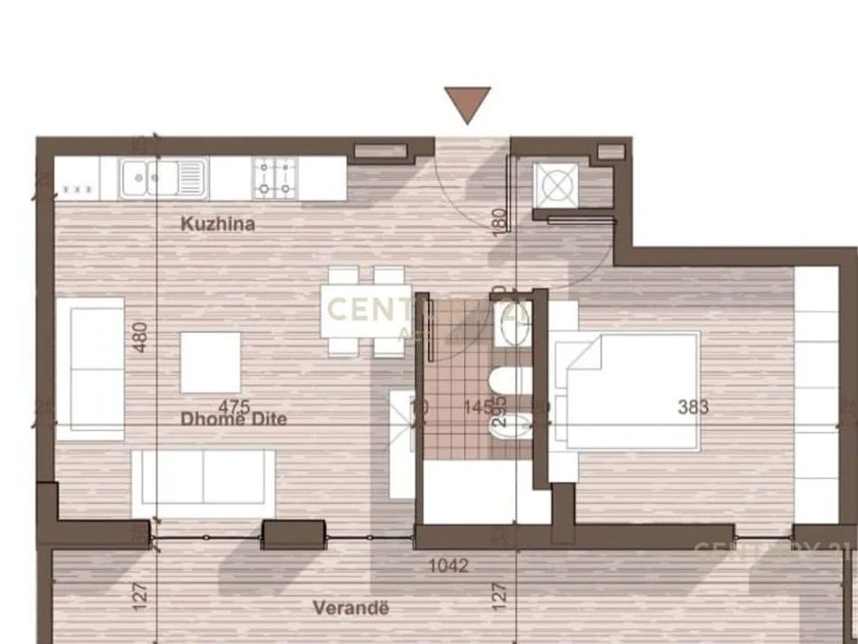 Tirane, shitet apartament 1+1+ post parkimi, Kati 2, 56 m² 92.000 € (Univers city QTU)