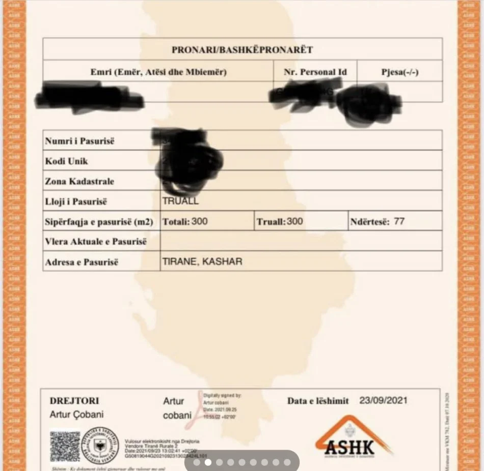 Tirane, shitet truall , 300 m² 100.000 € (Azem Galica)