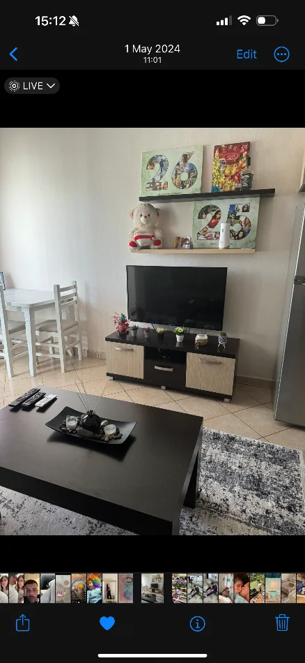 Tirane, jap me qera apartament 1+1+Ballkon Kati 3, 50 m² 480 € (Rruga Vace Zela)