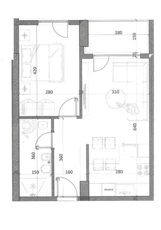 Tirane, shitet apartament 1+1+Ballkon , 60 m² 44.200 € (Kamez, Venatino Residence 4)