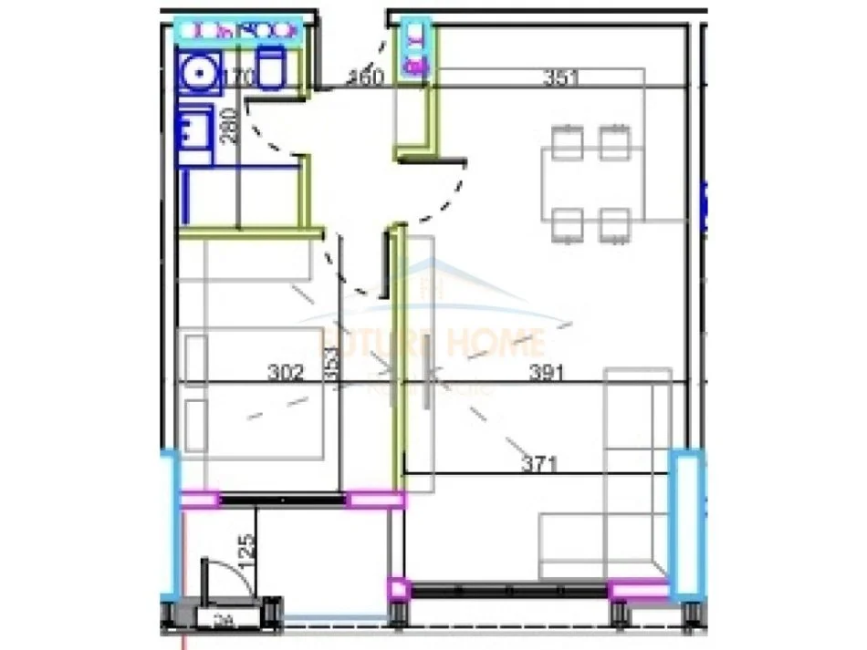 Shqiperi, shitet apartament 1+1+Ballkon Kati 14, 77 m² 192.500 € (United Towers parku Olimpik)