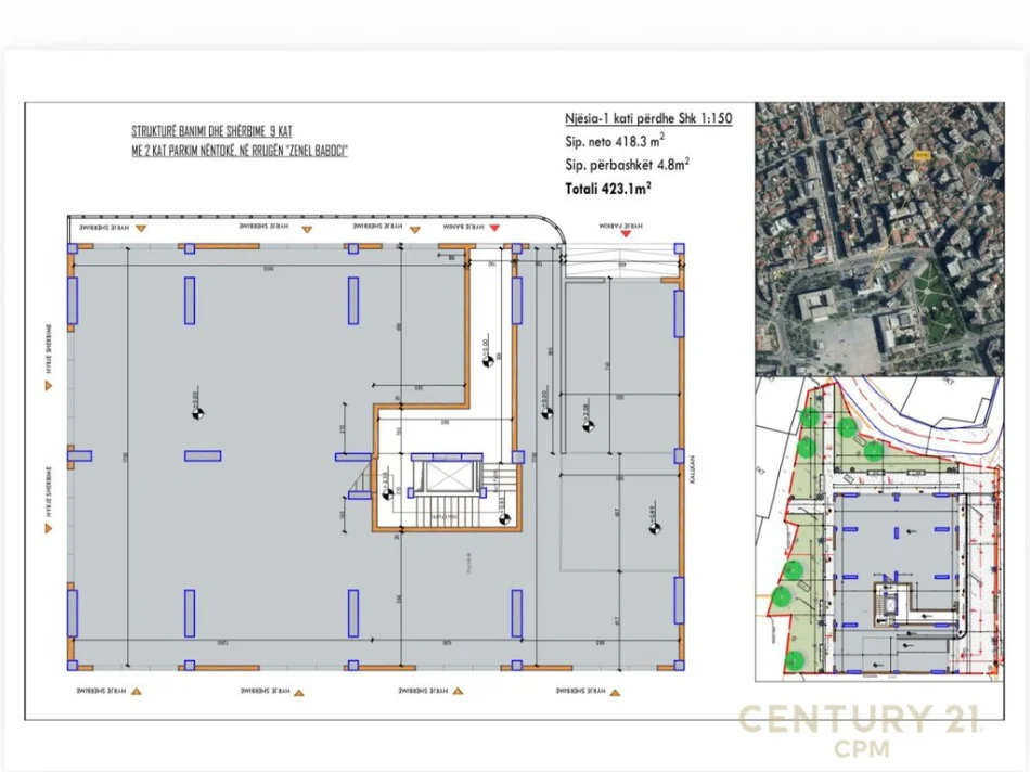 Tirane, shes ambjent biznesi Kati 0, 423 m² 