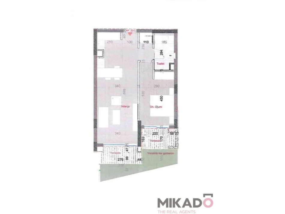 Dhermi - Palase, shitet Vile 1+1+Aneks+Ballkon Kati 0, 100 m² 370.000 € (Green coast)