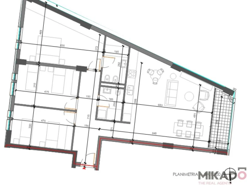 Tirane, shitet apartament 3+1 Kati 7, 160 m² 153.600 € (Forest Residence)