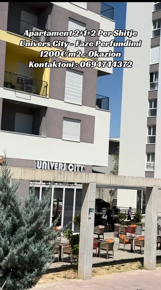 Tirane, shitet apartament 2+1+Ballkon Kati 2, 105 m² 125.000 € (Apartament 2+1+2 Per Shitje Univers City I Perfunduar Okazion)