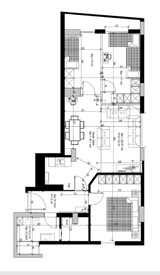 Tirane, jepet me qera apartament 3+1+Aneks+Ballkon Kati 4, 100 m² 890 € (Shkolla e Kuqe)