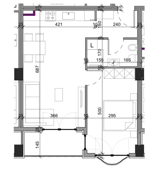 Tirane, shitet apartament 1+1+Ballkon , 73 m² 83.500 € (Aluna Complex 2, Paskuqan)