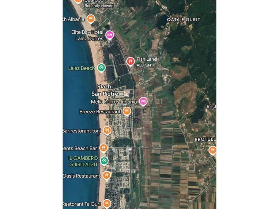 Durres, shitet toke , 1.000 m² 75.000 € (Rruga Fushe Bize)