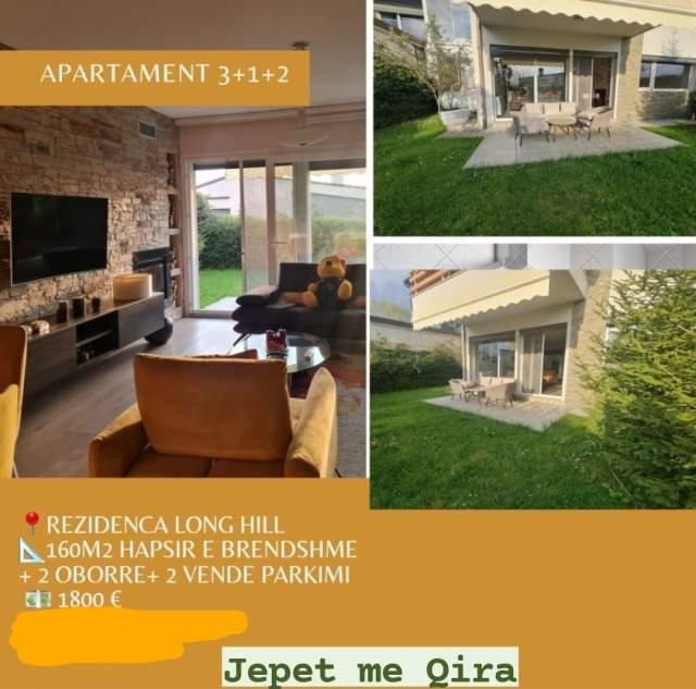 Tirane, jepet me qera apartament 160 m² 1.800 Euro