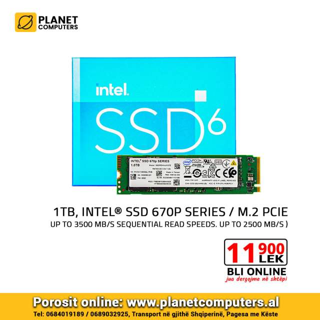 Tirane, shes Hard disk SSD Intel 670P, 1TB M.2 PCIE 11.900 Leke
