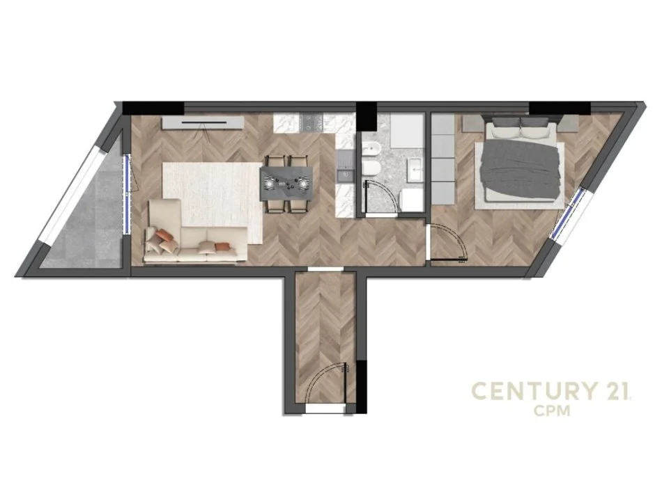 Tirane, shitet 1+1 Kati 11, 71 m² 117.000 € (Rruga Dritan Hoxha, Zogu I Zi)