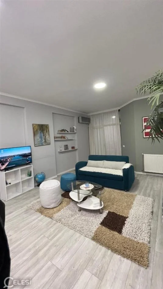 Tirane, jepet me qera apartament 1+1+Ballkon Kati 4, 75 m² 650 € (Komuna e Parisit)