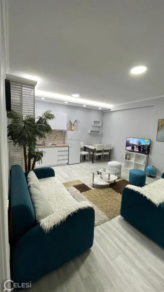 Tirane, jepet me qera apartament 1+1+Ballkon Kati 4, 75 m² 650 € (Komuna e Parisit)