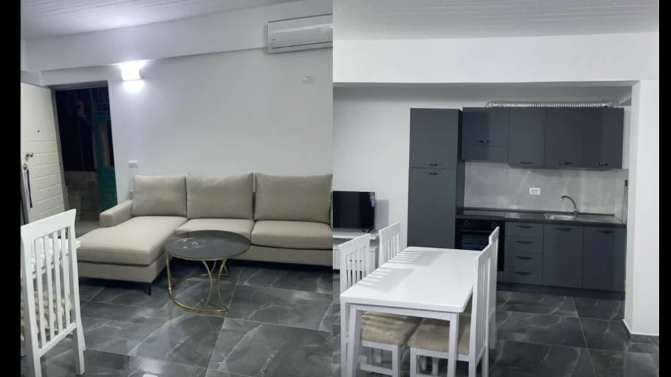 Tirane, jepet me qera apartament 1+1+Ballkon , 55 m² 400 € (Astir - prane syrit TV)