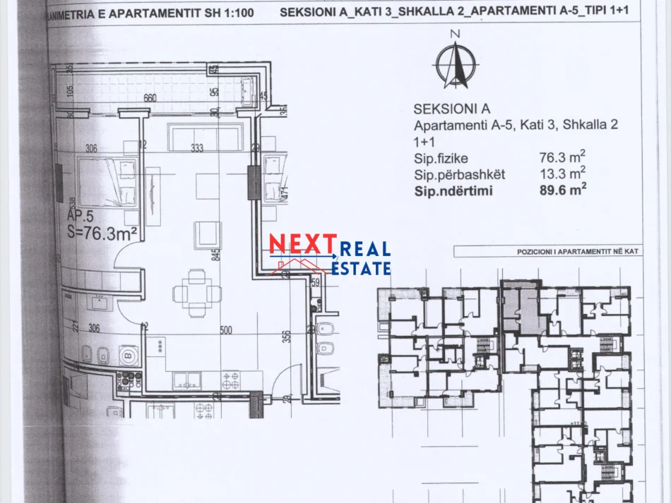 REZERVO PRONEN VETEM ME 500€! APARTAMENT 1+1 NE REZIDENCEN “POSEIDON”, VLORE