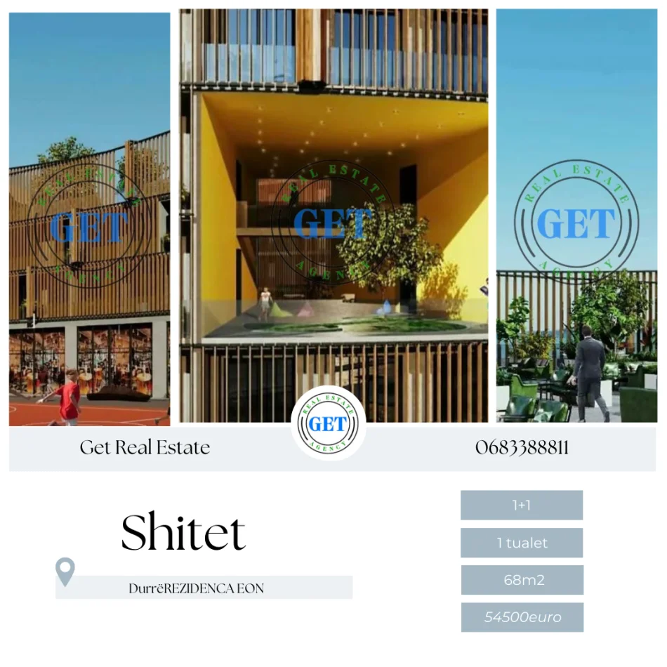 Durres, shitet apartament 1+1 Kati 5, 68 m² 54.500 € (REZIDENCA EON Durres)