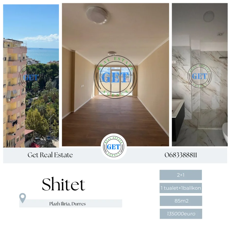 Durres, shitet apartament 2+1 Kati 10, 85 m² 135.000 € (Plazh Iliria, Durres)