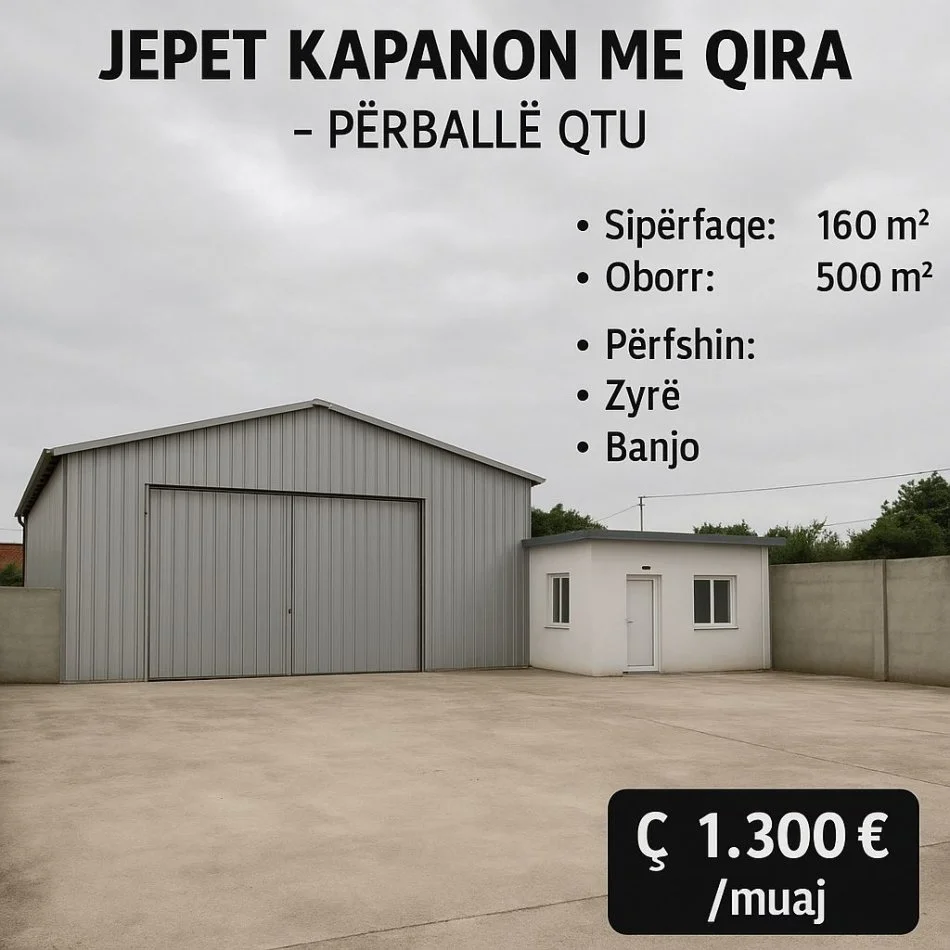 Tirane, jepet me qera magazine Kati 0, 160 m² 1.300 € (PERBALLE QTU)