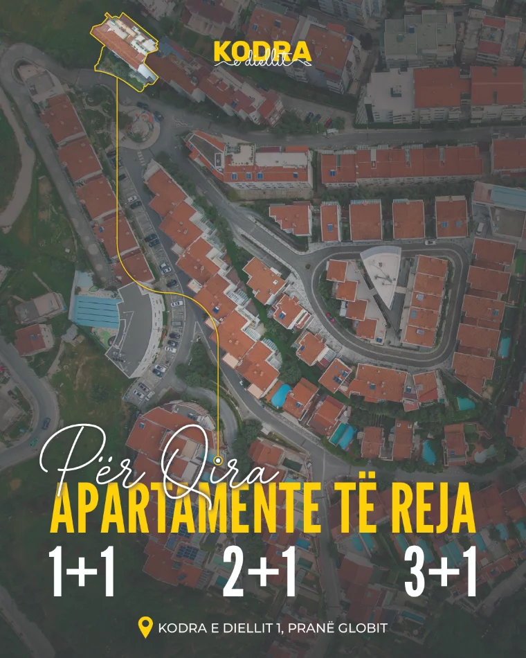 Tirane, jepet me qera apartament 2+1 Kati 0, 95 m² 