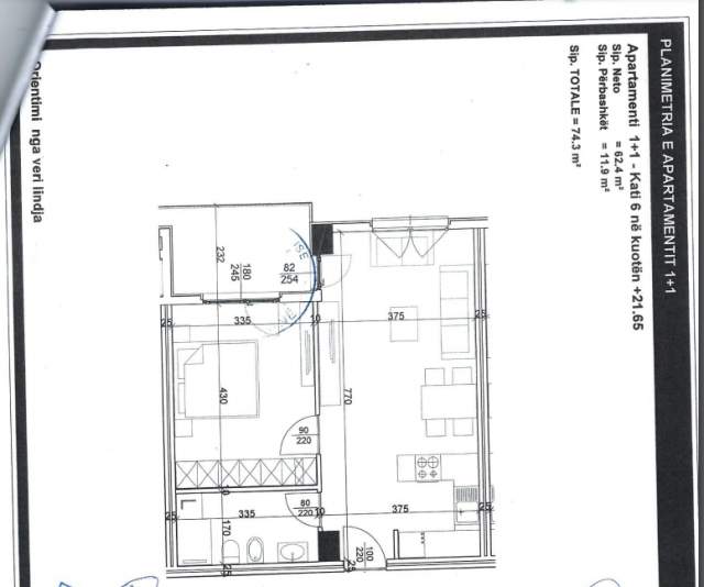 Tirane, shes apartament 2+1+BLK Kati 2, 88 m² 1.050 Euro/m2 (Bulevardi Dritan Hoxha)
